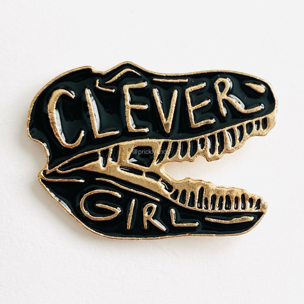 840 Jurassic Park Clever Girl Raptor Enamel Pin 8$
